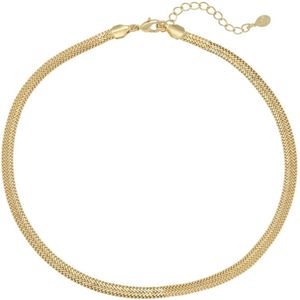 Ketting Snake Chain - Goud - Gold Plated - verstelbaar