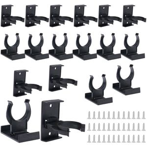 18 Pieces Skirting Board Clips with 36 Screws for Kitchen Pedestal Mounting - Panel Holder for 28-32mm Feet