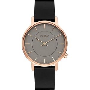 Komono Polshorloge Harlow Rose Gold Black W4127 ⌀ 36 mm - Dames