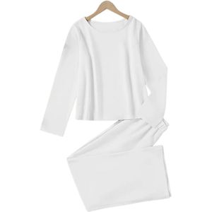 Bovista Linnen Broek Dames - Zomerbroek - Volwassenen - Lange Broek - Pantalon - Strandbroek - Zomer - Ibiza Stijl - Wit - Maat S