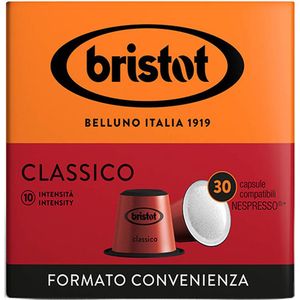 Bristot Classico Koffie Capsules - Biologisch afbreekbaar - (Nespesso© Compatible) - 30 stuks