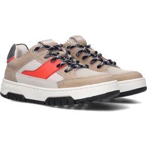 Ton & Ton Erjon Lage sneakers - Leren Sneaker - Jongens - Beige - Maat 26