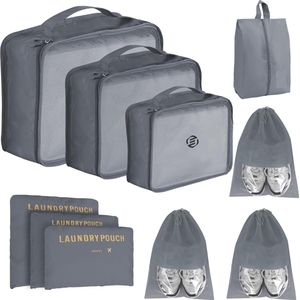 Equivera Koffer Organizer Set - Packing Cubes - Bagage Organizer Set - Compressie Rits - Compression Cube - Premium