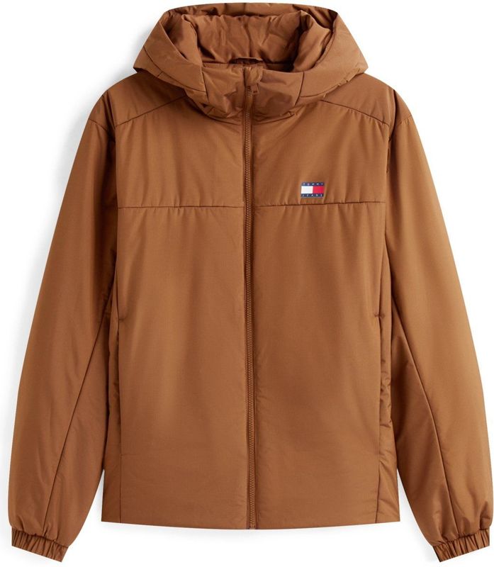 Tommy Jeans Jas Tjm Padded Poly Jack Dm0dm22065 Pecan Nut Mannen Maat - M