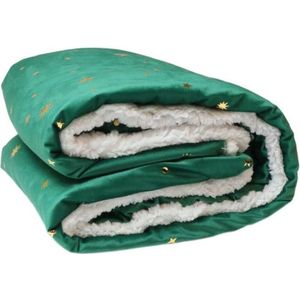 Unique Living Plaid Lekker Zacht Met Sterren Motief - Winter Kerst - 150 x 200 cm - Groen
