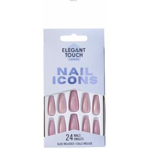 Elegant Touch London Nagels Nail Icons Lilac 24 stuks +lijm Plaknagels