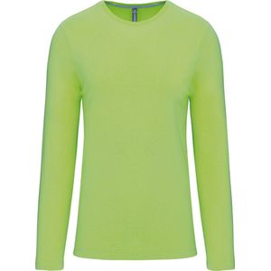 Kariban T-shirt ronde hals lange mouwen K359 - Lime - 3XL