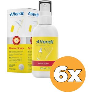 6x Attends Care Barrier Spray (100 ml)