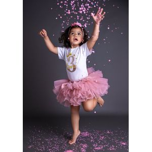 Verjaardag outfit-birthday dress-baby first birthday-little girl dress-verjaardag setje-tutu-dusty pink-3 jaar-verjaardag-kleedje-verjaardag jurk-meisje-girl-three-set Marit-(mt 92)