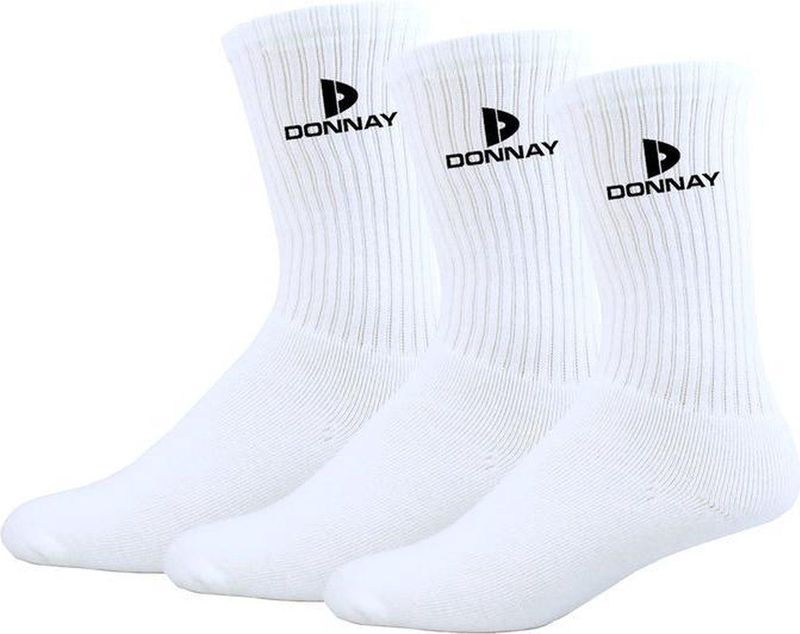 Donnay - Sportsokken - Hoog - Wit - 3 Paar
