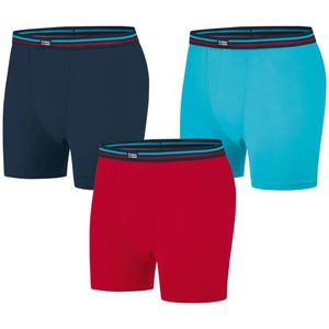 ATLAS FOR MEN - Set van 3 effen stretch-boxershorts - Heren - Verkrijgbaar in grote maten - XXL