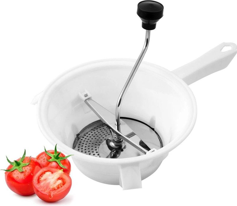 Florina groente en fruit zeef met 2 verwisselbare zeven - Groente - Smoothie - Puree - Sappen - Conserven - Assorti