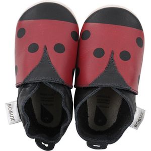 Bobux babyslofjes Red & black ladybird Maat: S (11,2 cm)