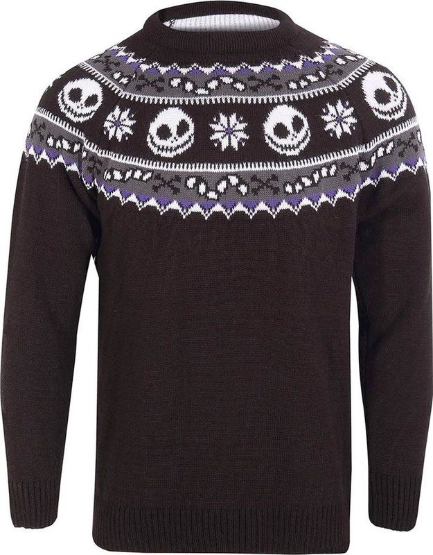 Disney The Nightmare Before Christmas Kersttrui -S- Jack Repeat Zwart