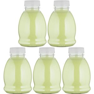 Scrubzout Fresh Ginger - 375 gram - Fles met transparante dop - Set van 5 stuks - Hydraterende Lichaamsscrub
