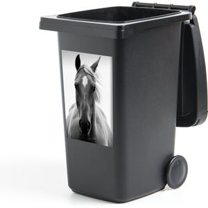 Container sticker Paard - Dier - Zwart - Wit - 40x60 cm - Kliko sticker