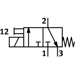 Festo 3/2 NC Lucht Magneetventiel - Aansluitplaat - 10l/min - 1.5 - 8bar