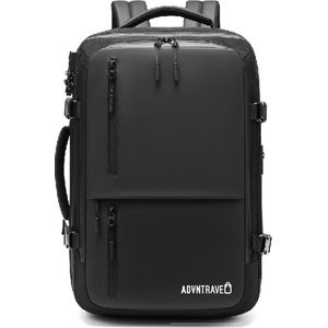 ADVNTravel® Rugzak - 39L - 16,4 inch - Rugtas met laptopvak - Schooltas - Spatwaterdicht - Inclusief slot - Zwart