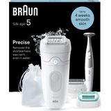 Braun Silk·épil 5 - Epilator Voor Eenvoudige Ontharing - Langdurig Gladde Huid - 5-251 - Wit/grijs