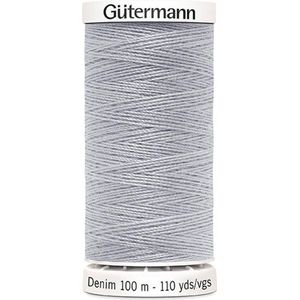Gütermann Denim 100 m - 9830 - Grijs.