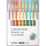 Set van 9 verschillende kleuren gelpennen - light/salty