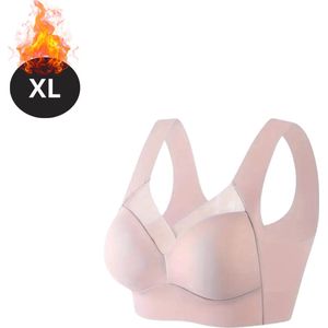 Livano BH Zonder Beugel - Zonder Bandjes - Push-up Bh's - Comfort Beha - Comfortabel - Sterk - Dames - Roze - Maat S