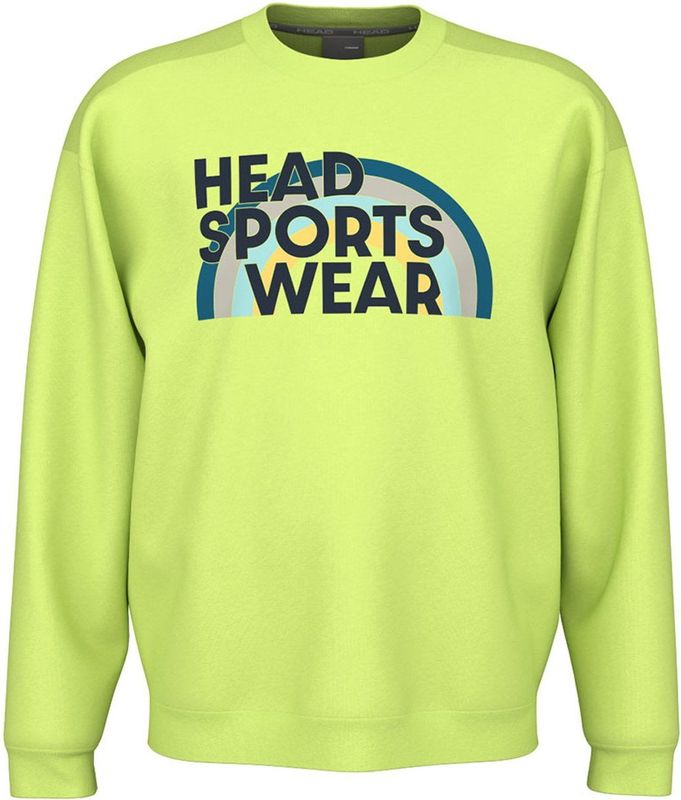 HEAD - Men Rally Crewneck - Vesten - Lightlime - Polyester