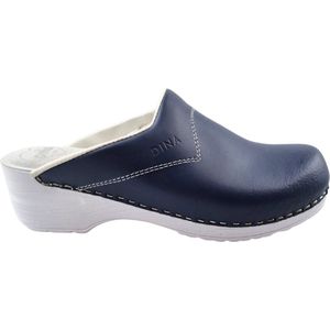 Medische klompen - zorgklompen - Dina - Navy blue met witte zool - maat 36