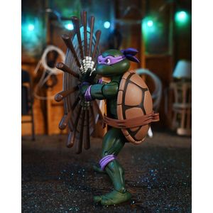 NECA Teenage Mutant Ninja Turtles (Cartoon) Action Figure Ultimate Donatello VHS 18 cm Action Figuur