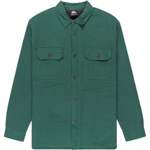 Quiksilver - Husson Sherpa - Overhemd - Trekking Green - Lange Mouwen - 100% Katoen