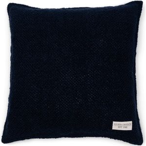 Riviera Maison Rough Linen Pillow Cover blue - Blue - 50.0 x 50.0