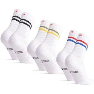DANISH ENDURANCE - Sport Crew Sokken - 3 Paar - Zweetafvoerend en Ademend
