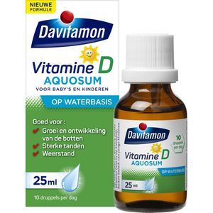 Davitamon vitamine D Aquosum – bevat vitamine D3 - vitamine D baby op waterbasis - 25 ml