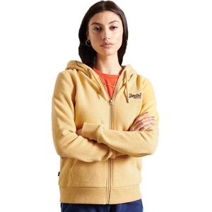 SUPERDRY Orange Label Classic Sweater Met Ritssluiting Dames - Ochre Marl - XS