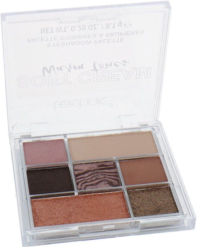 Technic - Cream Eyeshadow Palette - Warm Brown - 8.1 g - Oogschaduw