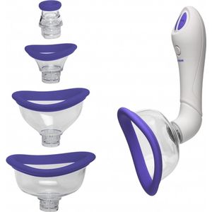 Doc Johnson - Bloom - Intimate Body Pump - Automatic - Vibrating - Rechargeable - Pumps Vagina Paars