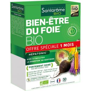 Santarome Organic Liver Wellness 30 Ampullen