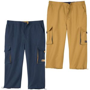 ATLAS FOR MEN - Set van 2 cargokuitbroeken van microvezel - Heren - Verkrijgbaar in grote maten - 4XL