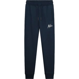 Malelions sport logo joggingbroek in de kleur blauw.