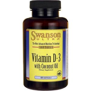 Swanson Health Ultra Vitamine D-3 2000iu W/Coconut Oil