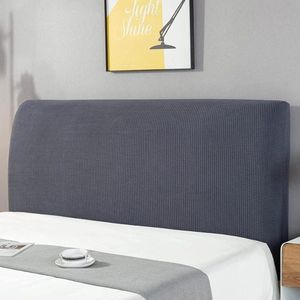 Single Bed Headboard Cover - Stretch Dustproof Protective Headboard for Bedroom Decoration (Dark gray150cm/for 140-160cm)