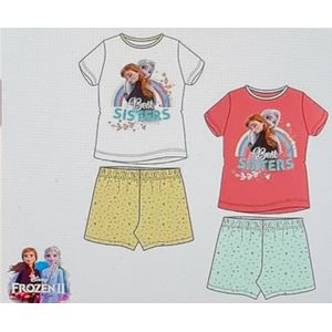 Frozen Shortama Best Sisters Roze/Groen Maat 110