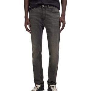 HUGO - Blue Slim Fit Jeans - Donkergrijs - Met Stone-washed-finish