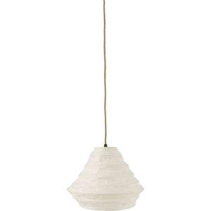 J-Line hanglamp Nest Raffia - rotan - wit