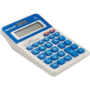 Rekenmachine Groot - Groot Display - Blauw - 12-cijferige - Calculator Groot - Bureaurekenmachine - School, Thuis en Kantoor