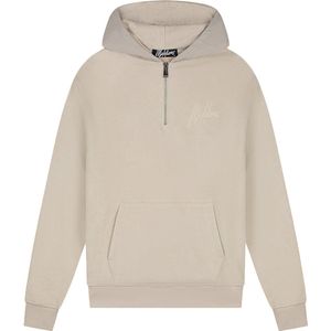 Malelions Fleece Nylon Half Zip Hoodie