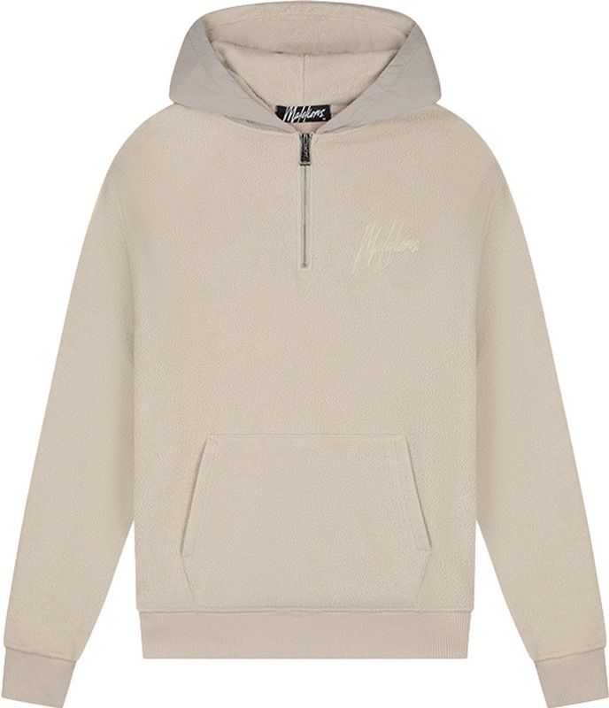 Malelions Fleece Nylon Half Zip Hoodie