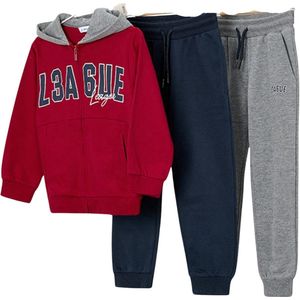 Boys Tracksuit in Burgundy