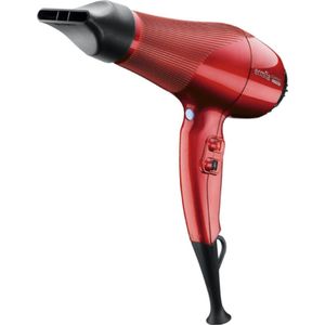 Ermila Compact tourmalin 2000 W Zwart, Rood