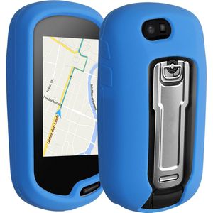 kwmobile Hoesje geschikt voor Garmin Oregon 700 / 750t / 600 / 650 - Beschermhoes voor handheld GPS - Back cover in mat blauw